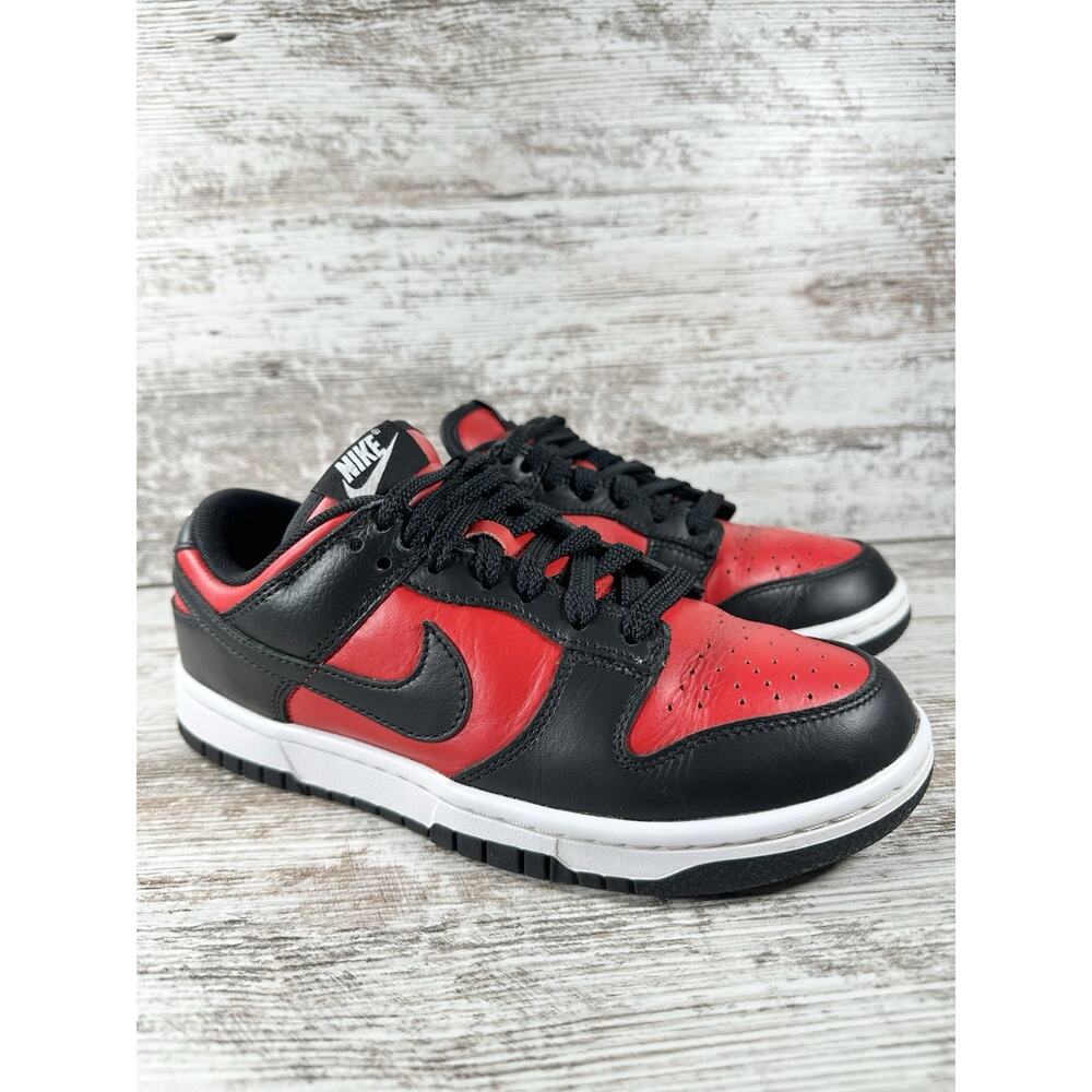Women's Nike By You Dunk Low Red/Black Sneakers Sz 7 Athletic EUC!